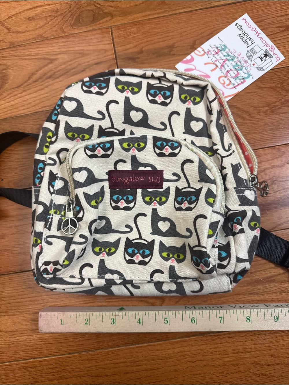 Bungalow 360 Mini Backpack in Cat Print NWT - Picture 9 of 9